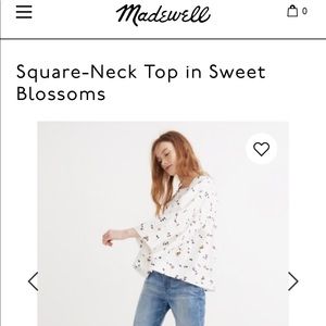 Madewell square neck top